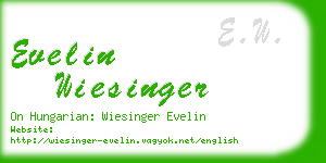 evelin wiesinger business card